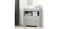 Changing Table with Storage Reevo (Soft Gray) 10272